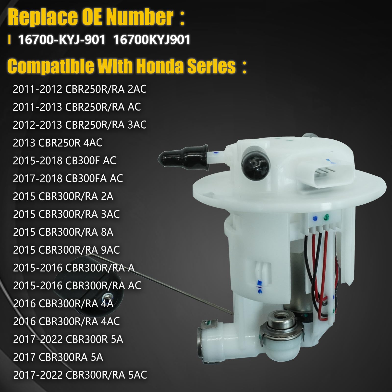 Amazon | 16700-KYJ-901 燃料ポンプアセンブリ ホンダ CBR250R